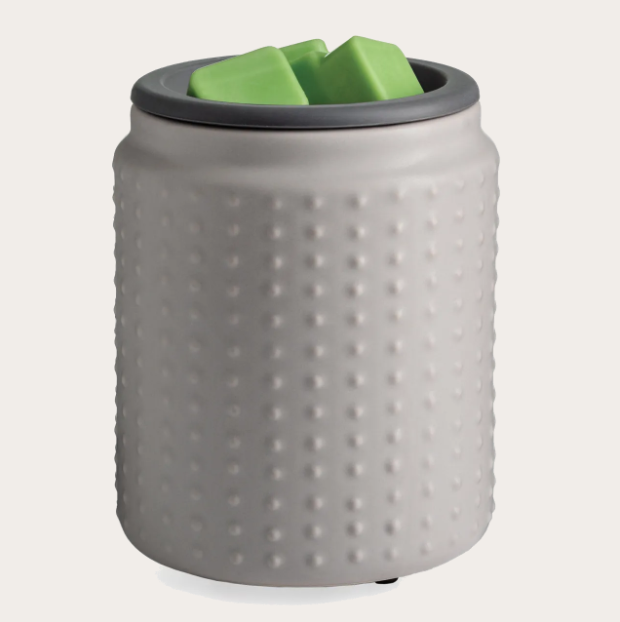 Gray Hobnail Flip Dish Wax Warmer