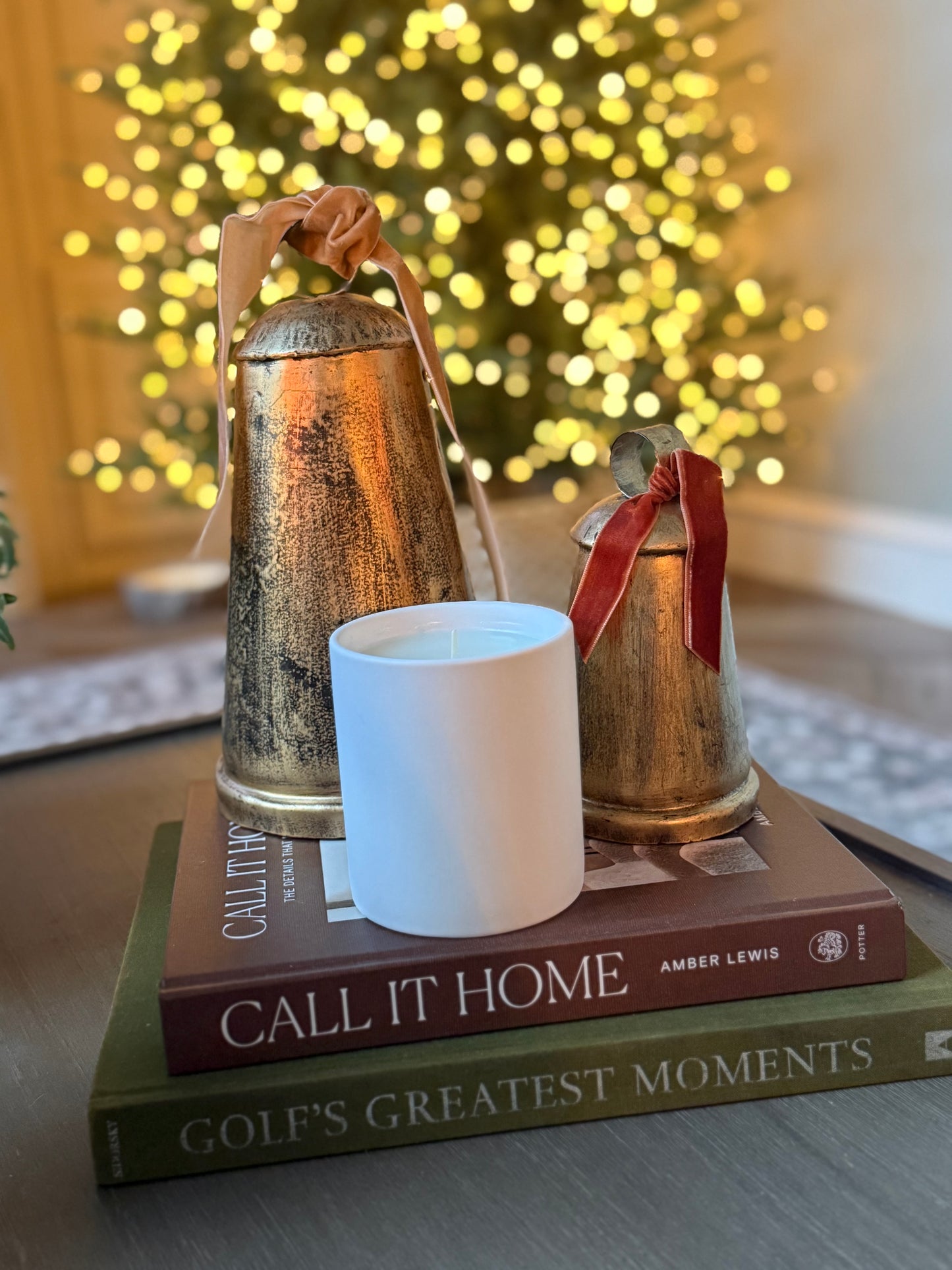 Holiday Collection - Cinnamon Ember 13oz White Ceramic Vessel
