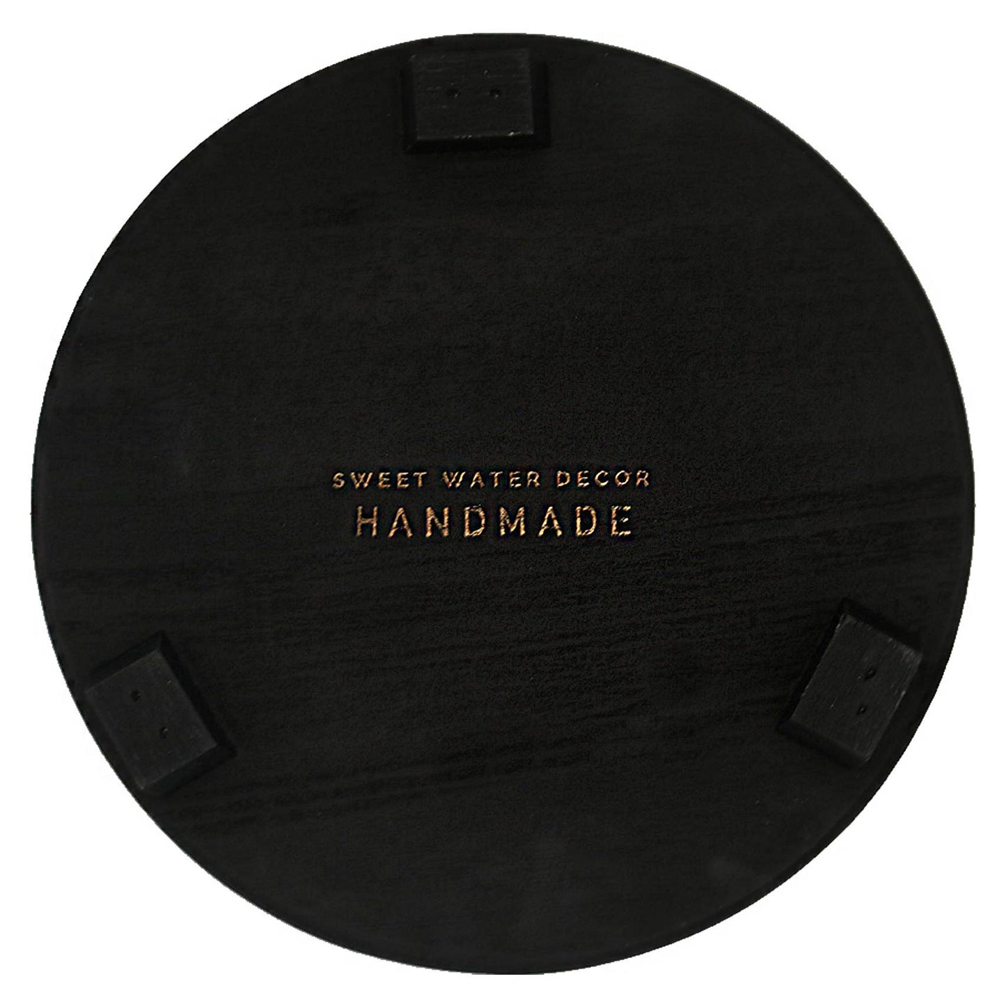 Black Wood Pedestal Stand - Home Decor & Gifts