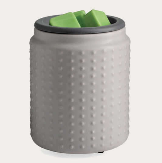 Gray Hobnail Flip Dish Wax Warmer