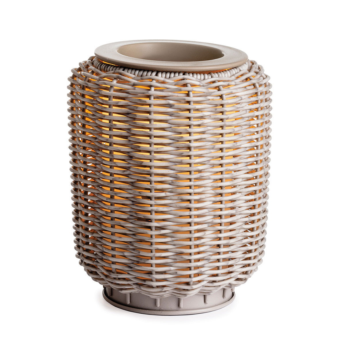 Grey Wicker Illumination Fragrance Warmer