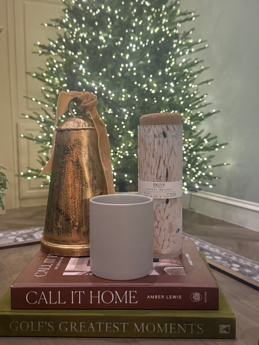 Holiday Collection - Holiday Home 13oz Gray Ceramic Vessel