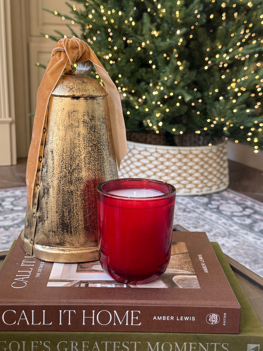 Holiday Collection - Holiday Home 10.6oz Red Glass Vessel