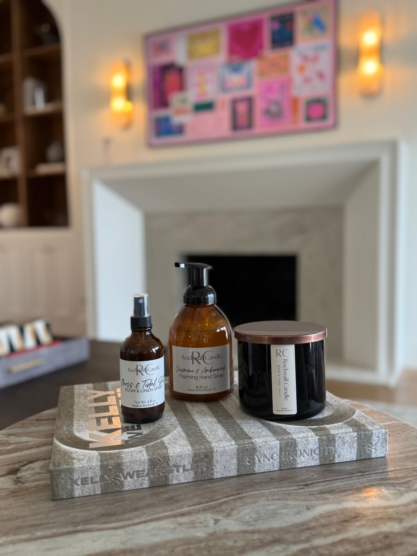 Large Candle, Soap and Room Spray Set