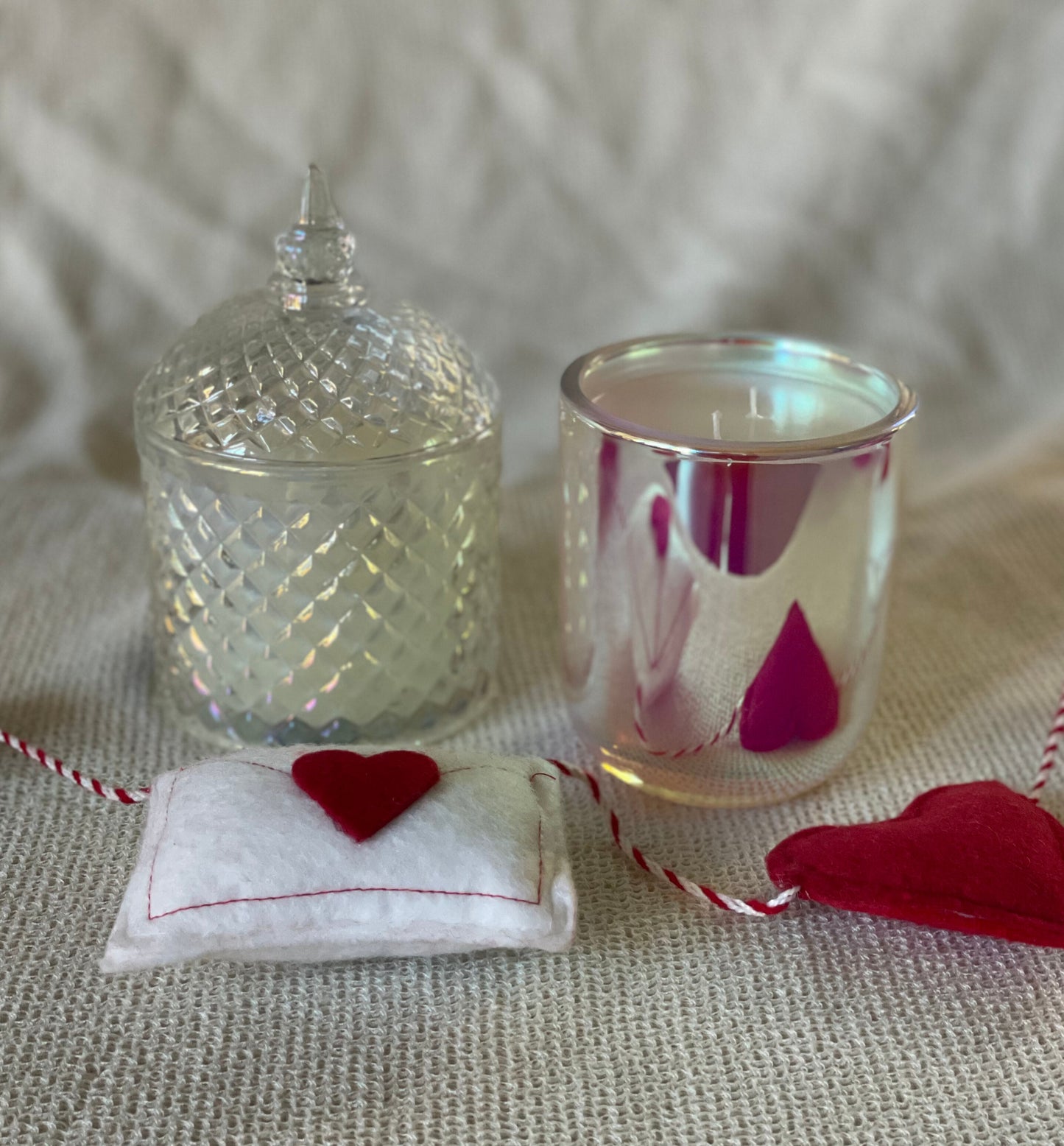 Valentine Collection - 12oz Iridescent Glass Spire