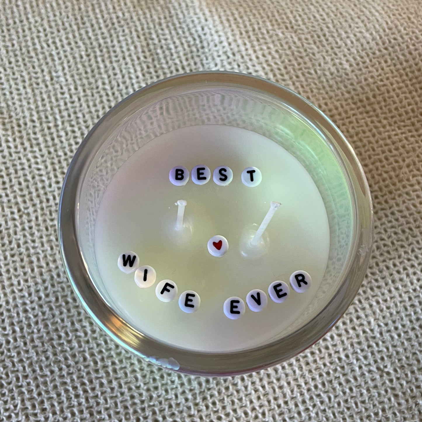 Secret Message Custom Candle