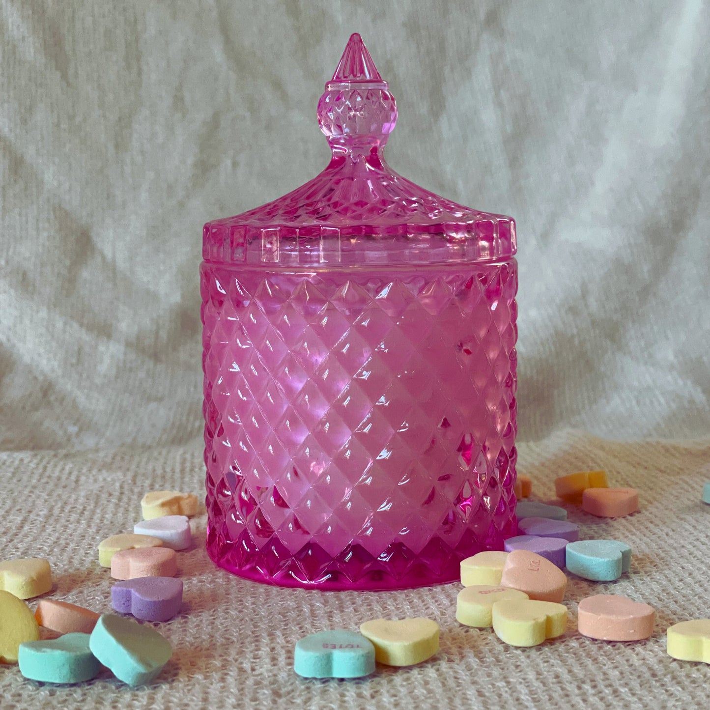 Valentine Collection - 8oz Pink Glass Spire