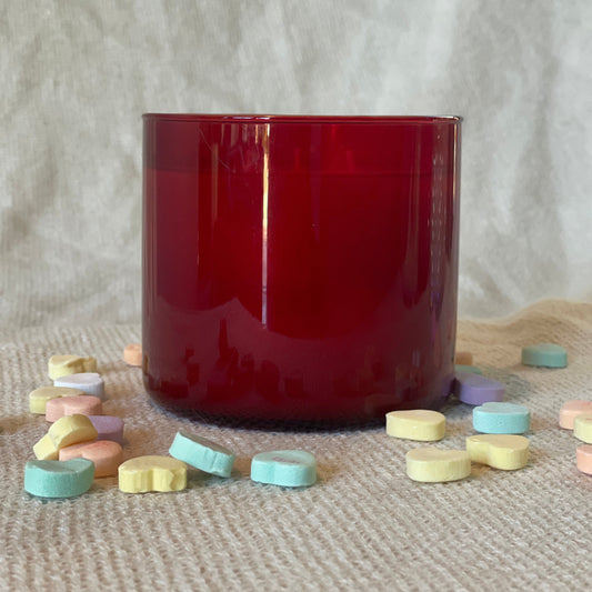 Valentine Collection - 20.75oz Red Glass Candle