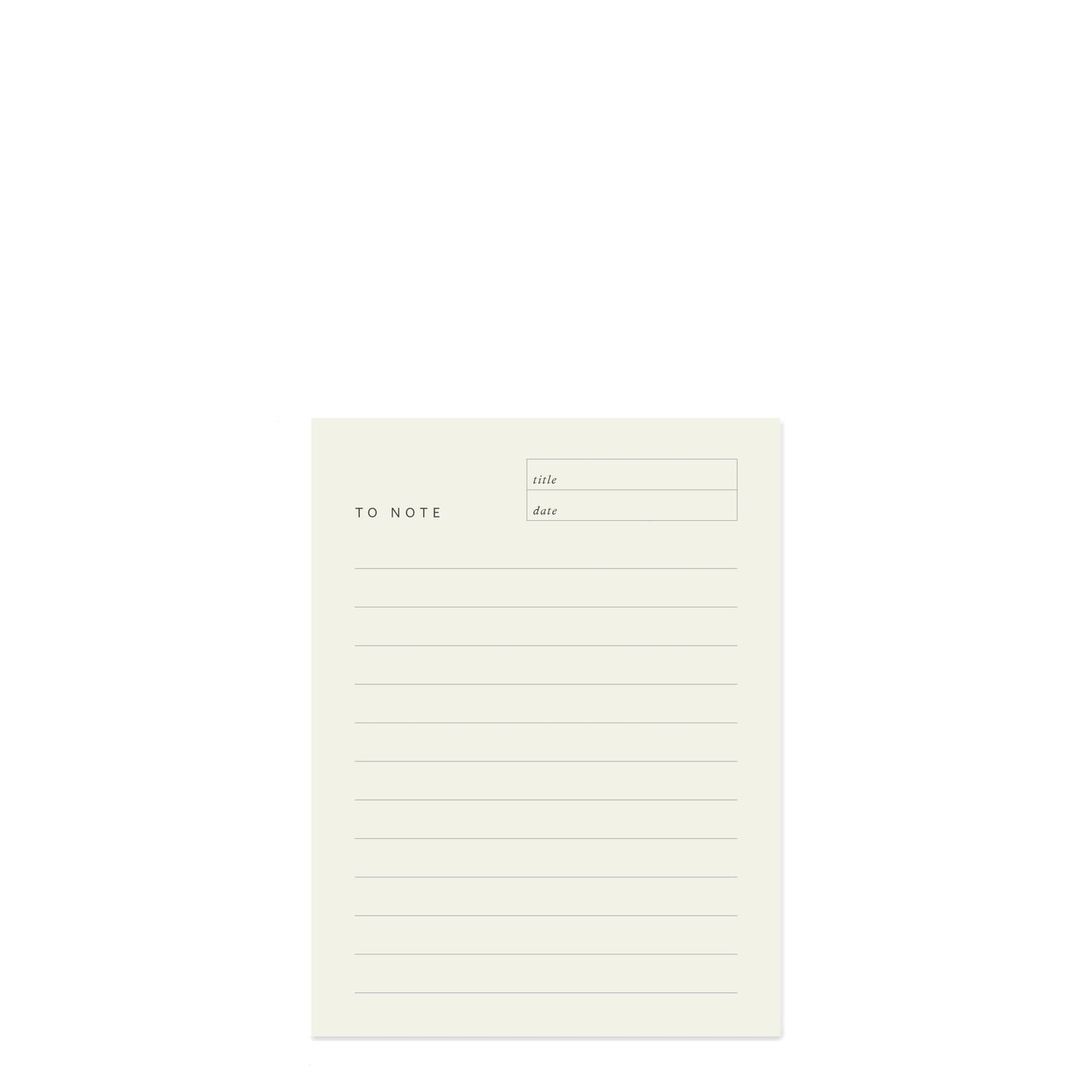 To Note Block Notepad